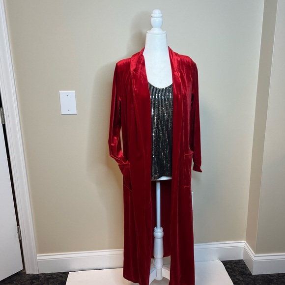 Red Velvet Cardigan - Picture 7 of 7